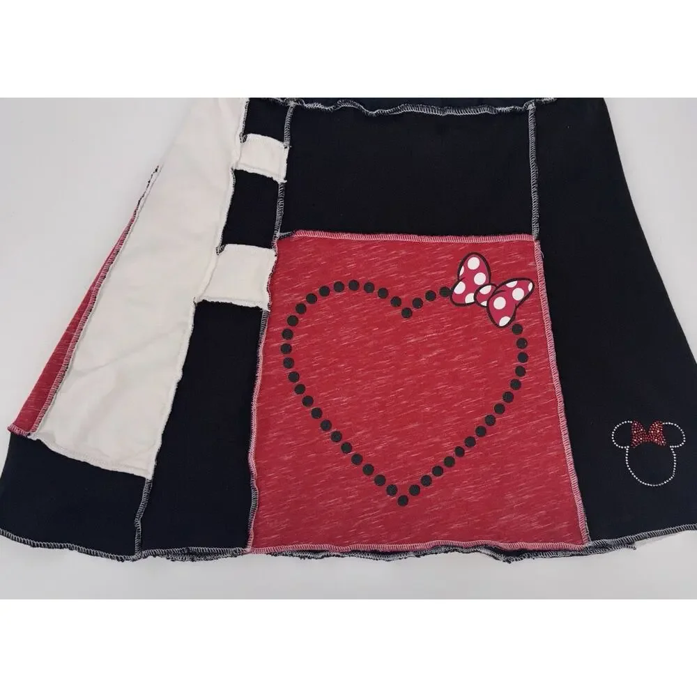 Minnie Mouse Women's Skirt Handmade Disney Vacation Embellished No Size Tag CUTE